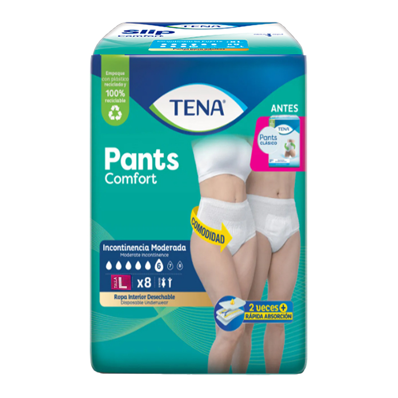 PAÑAL ADULTO TIPO PANTS L X 8 UND (TENA)
